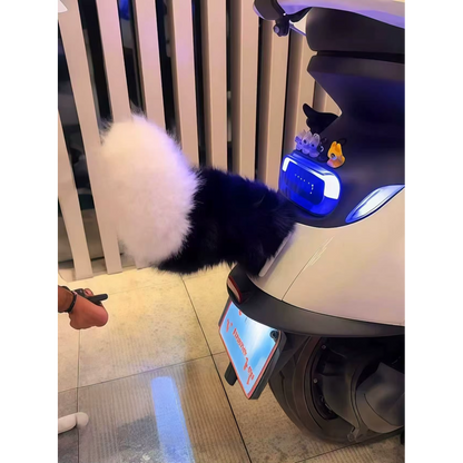 Işıklı Sesli Uzaktan Kumandalı  Hareketli Küçük Kuyruk Süsü Elektrikli Scooter, Araç Arkası Dış Aparatı