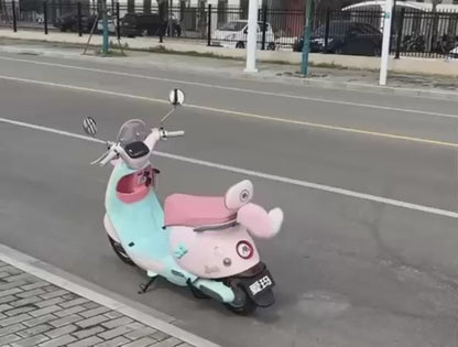 Işıklı Sesli Uzaktan Kumandalı  Hareketli Küçük Kuyruk Süsü Elektrikli Scooter, Araç Arkası Dış Aparatı